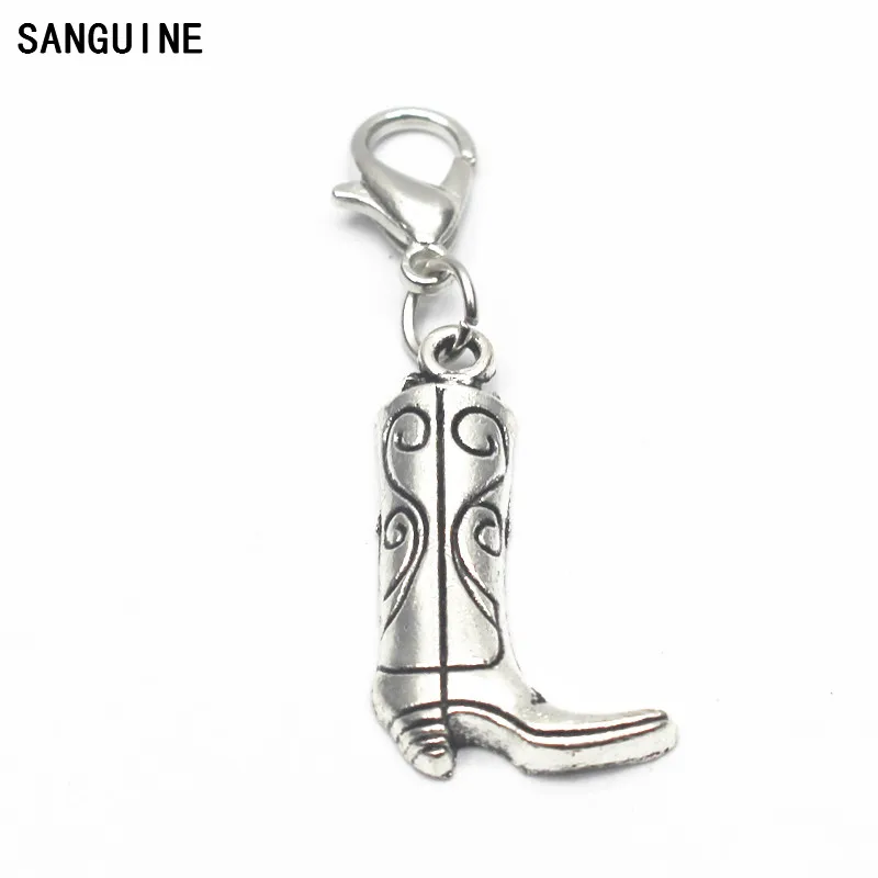 

New Arrival Alloy Boot Dangle Charms Lobster Clasp Hanging Charm For Bracelet&Pendant Floating Charms Jewelry 12pcs/lot