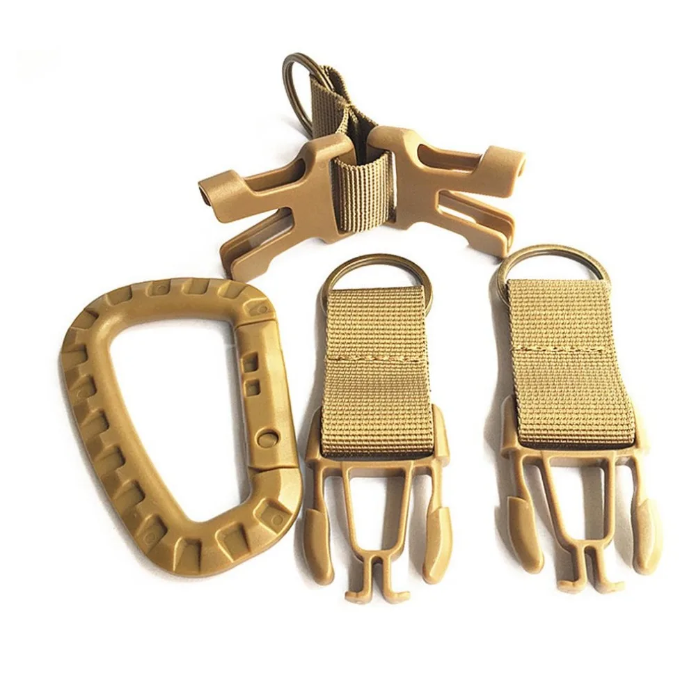 На открытом воздухе Альпинизм Охота D Форма карабин крючок для ключей ребристая