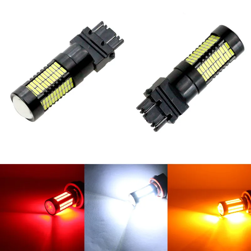 Комплект из 2 предметов 3157 светодиодный лампы P27/5 Вт P27/7 T25 4014 108SMD 12В дневные