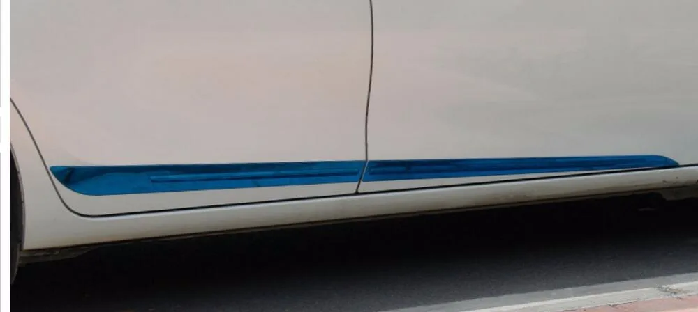 Логотип автомобиля 4 шт. нержавеющая сталь хромированная Боковая дверь корпус литьевая крышка Накладка подходит для Toyota Corolla 11th