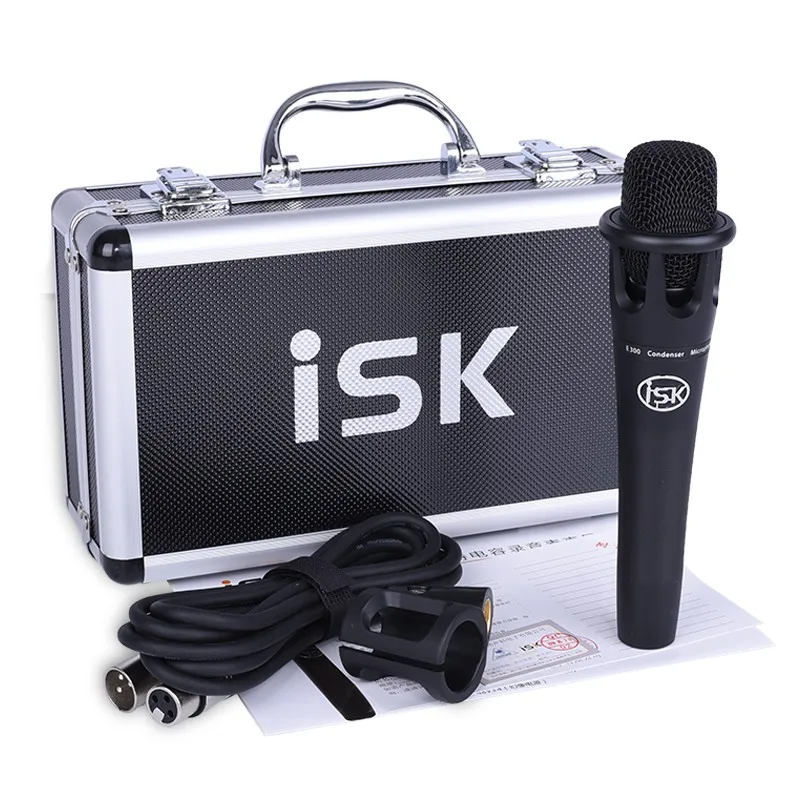 ISK E300 конденсаторный микрофон Профессиональный для телефона компьютера записи