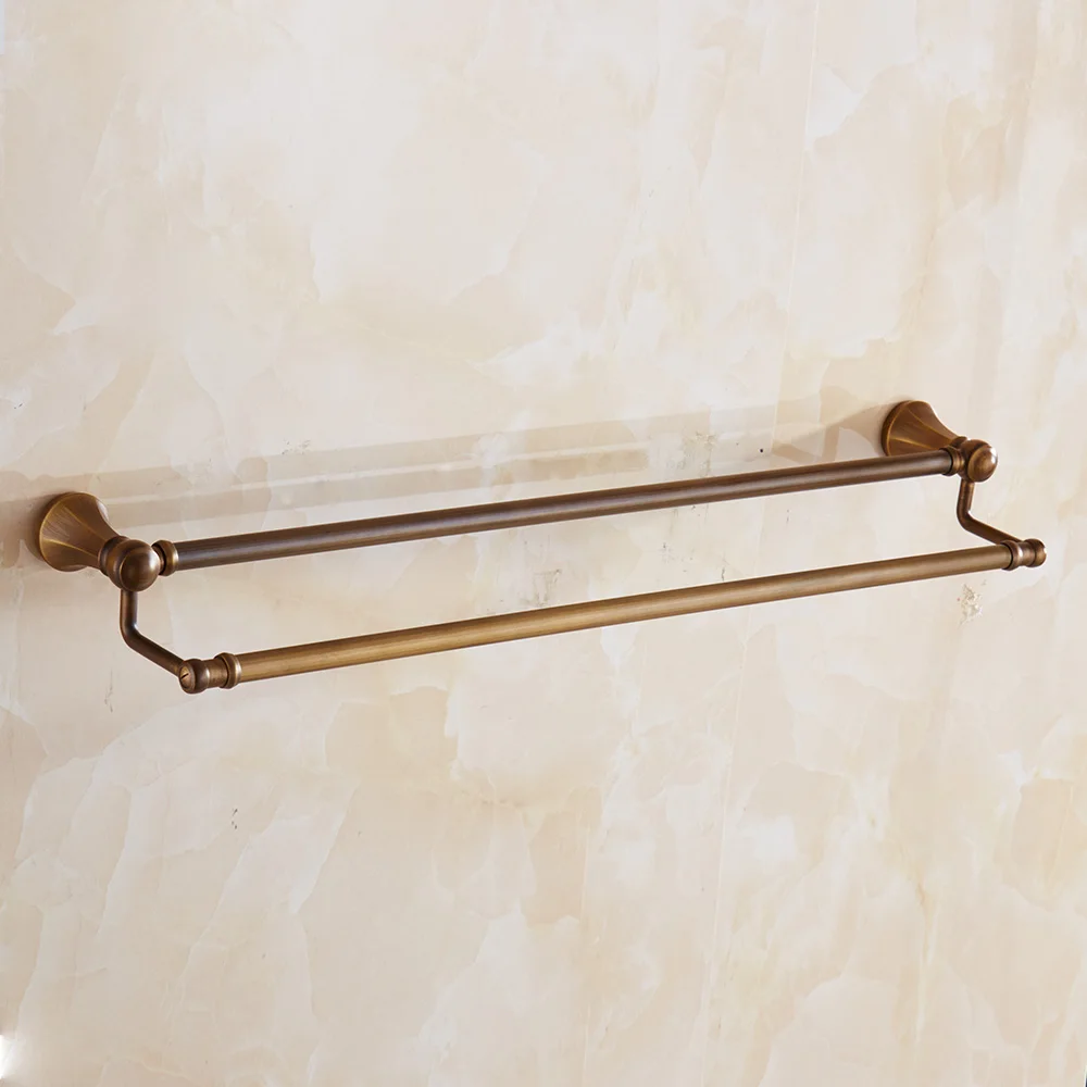 Античная Нержавеющая сталь двойной полотенцесушитель Роскошная золотистая