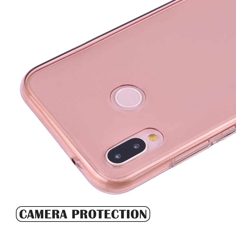 Силиконовый чехол из ТПУ с полным покрытием 360 градусов для Huawei p40 Pro p30 p10 p8 Lite 2016 2017