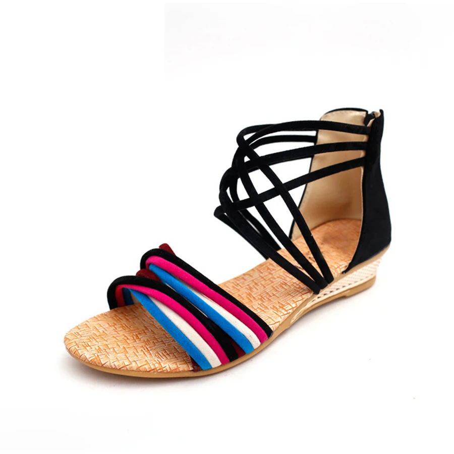 

Босоножки женские в этническом стиле, Нескользящие сандалии на ремешках, с открытым носком, разные цвета, летняя пляжная обувь