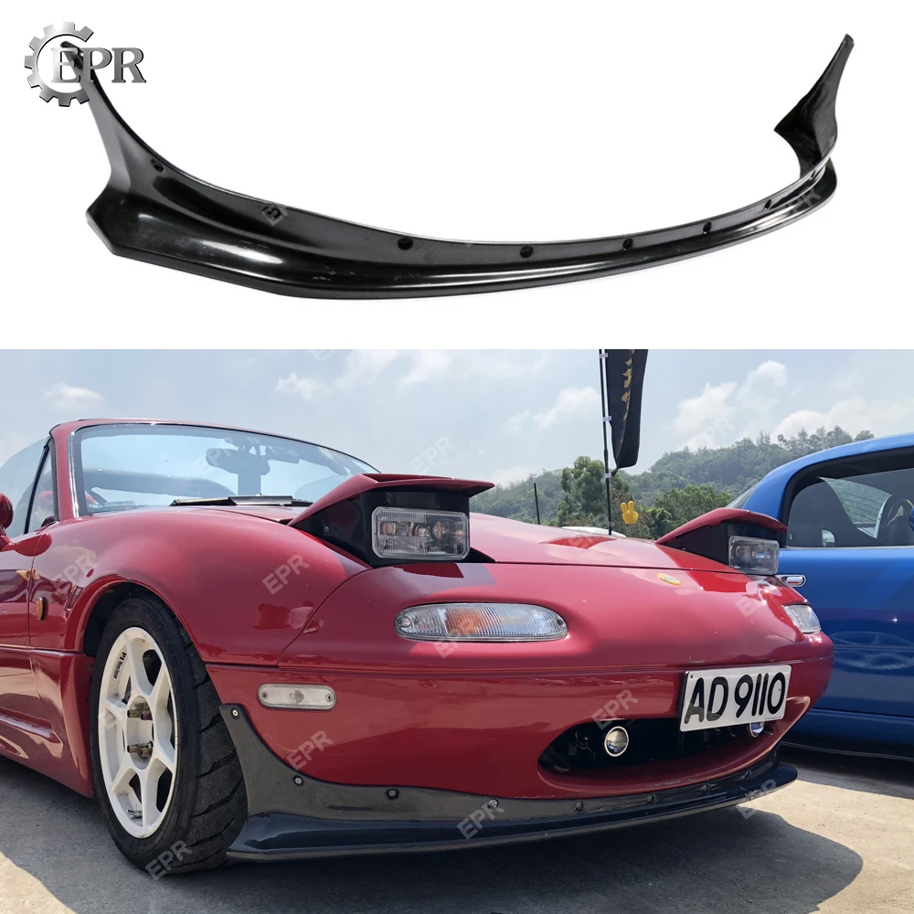 Для Mazda MX5(1989-1997) NA родстер Miata R Банни широкофюзеляжный Стекло волокна спереди губ тюнинг часть Miata FRP бампер из стекловолокна для губ