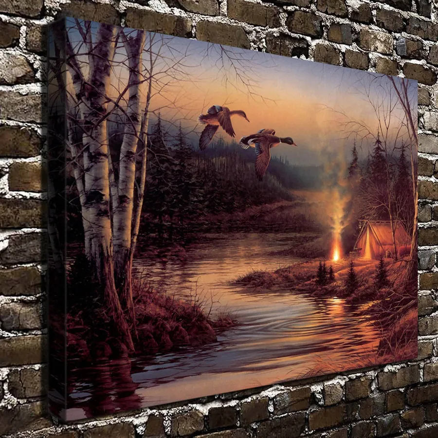 Терри редлин наружные эскизы и животные сцены Холст Картина гостиная домашний