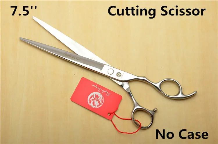 Cutting No Case 75 5 ''/5,5''/6 ''/6,5''/7 ''/7,5''/8 ''Z1006 ножницы для резки филировочные ножницы парикмахерские ножницы для собак, кошек, домашних животных - Цвет: Cutting No Case 75