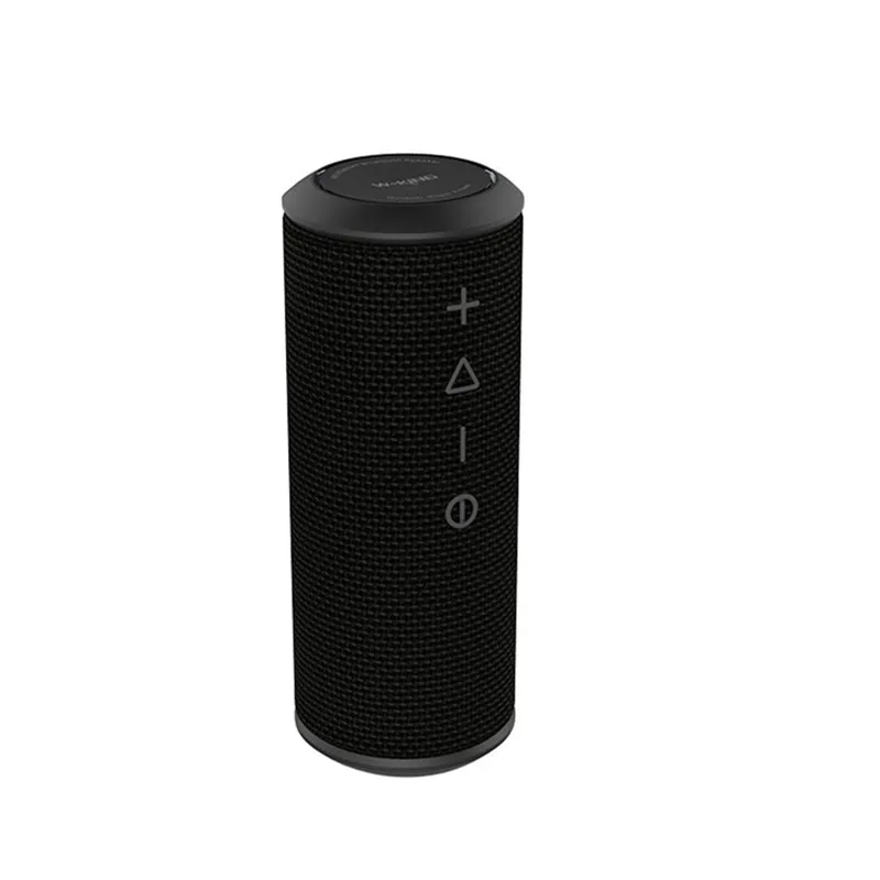 Черный W-KING 20 Вт супер бас портативный Водонепроницаемый Bluetooth динамик с DSP наружный цилиндр ткань мобильный телефон/компьютер динамик - Цвет: Черный