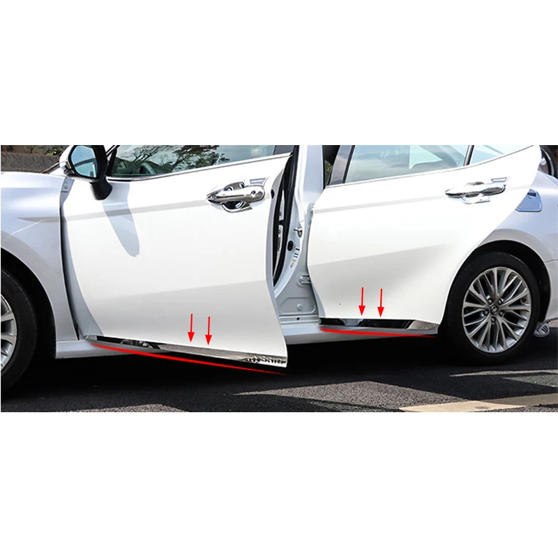 Накладка на корпус автомобиля для Toyota Camry 2018 боковая защита двери хромированные