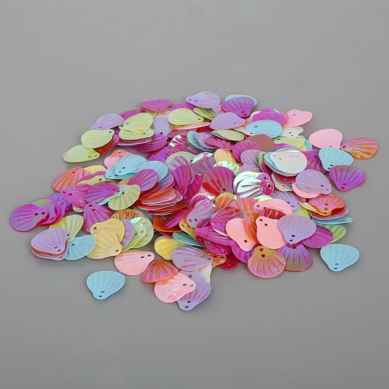 Бусины NiceBeads в форме ракушки/сердца разноцветные свободные пайетки для одежды