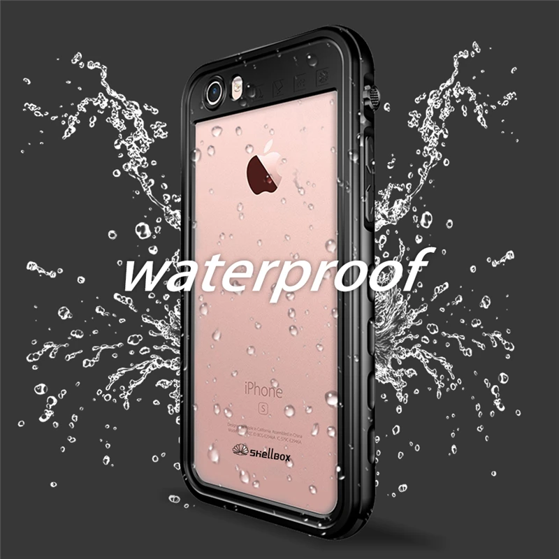 IP68 реальные Водонепроницаемый чехол для iPhone X XR XS Max 8 7 Plus 6 S под воду с аквалангом