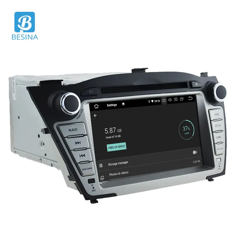 Besina Android 9,0 автомобильный dvd-плеер для hyundai IX35/TUCSON 2009- Мультимедиа gps Навигация стерео 2 Din автомагнитола wifi Аудио