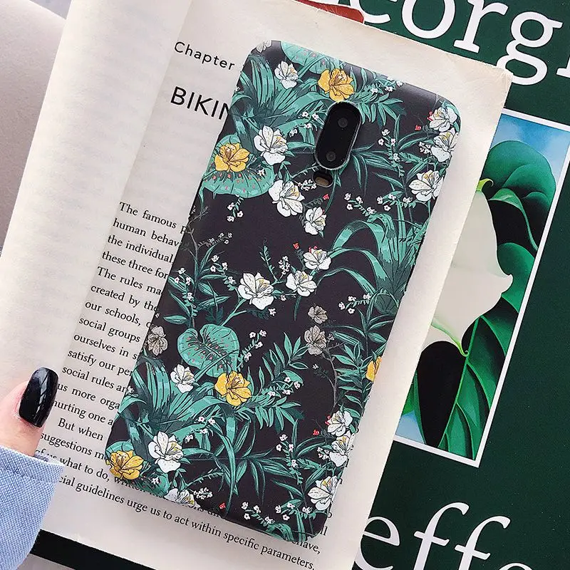 A Чехол для oneplus 7 Pro, чехол для oneplus 7 Pro 6 6T 5T One plus 6t oneplus 7 7T Pro, чехол в стиле ретро с цветочным принтом и масляными цветами, жесткий чехол для телефона s - Цвет: A