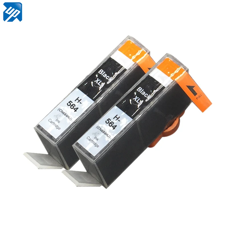 Бренд UP 2PK 564 564XL CB684W черный совместимый чернильный картридж для hp Photosmart