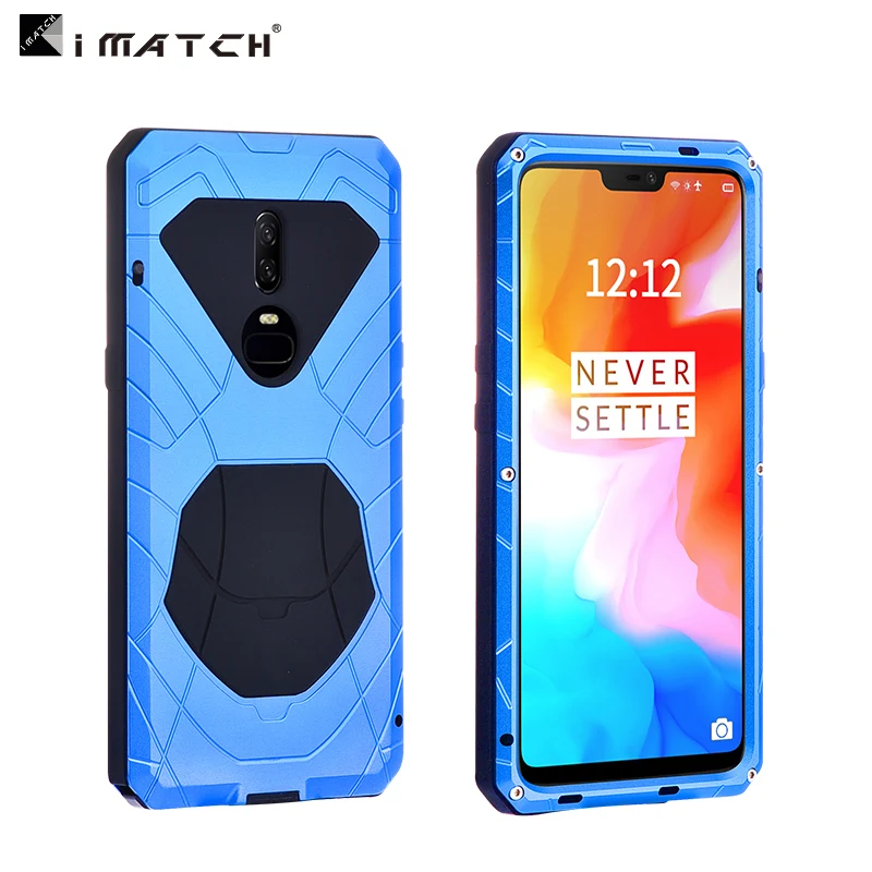Original For Oneplus 6 6t Phone Case Hard Aluminum Metal Protector One Plus 6 6T 7 PRO Cover Heavy Duty Protection Silicon Cover