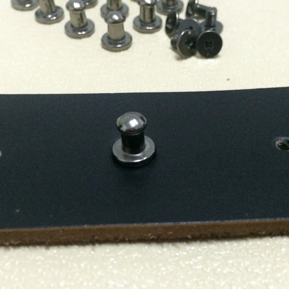 Круглые шипы 8X5X8MM черный пушечный металл металлические штифты заклепки конус