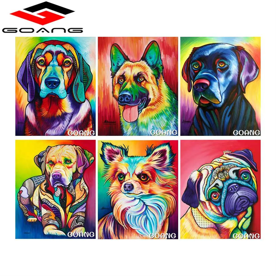 Фото diamond painting cross stitch embroidery colorful dog crystal rhinestone decoration for children' room Дом и сад diamond painting cross stitch embroidery colorful dog crystal rhinestone decoration for children' room Дом и сад