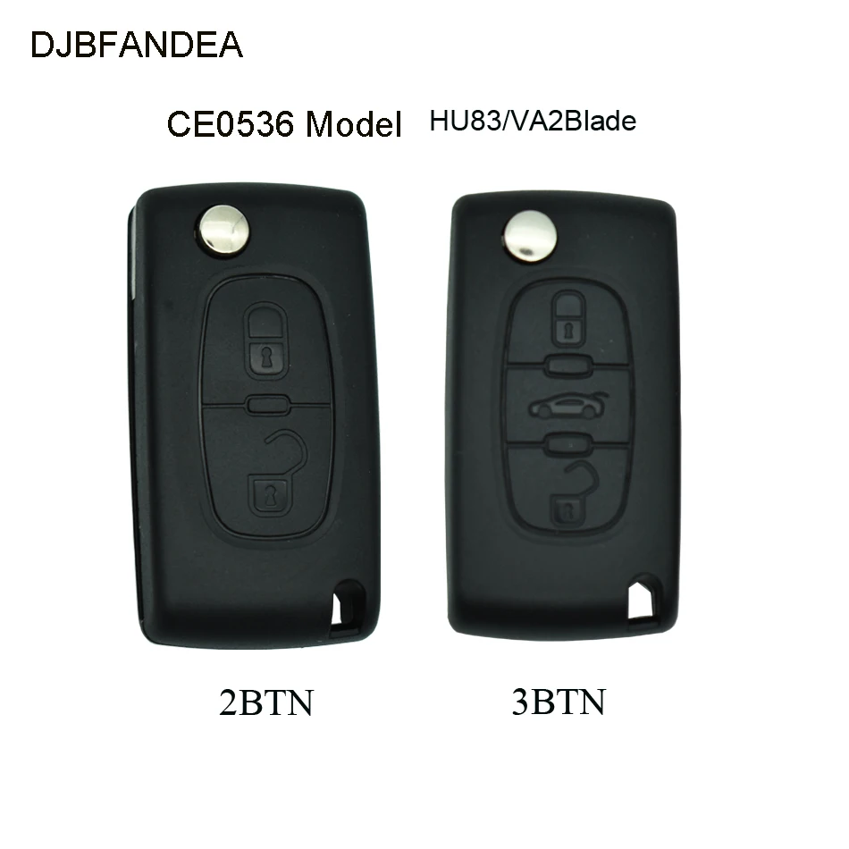 Чехол для дистанционного ключа от машины DJBFANDEA Citroen Berlingo Picasso C1 C2 C3 C4 C5 Peugeot 107 108 207 307