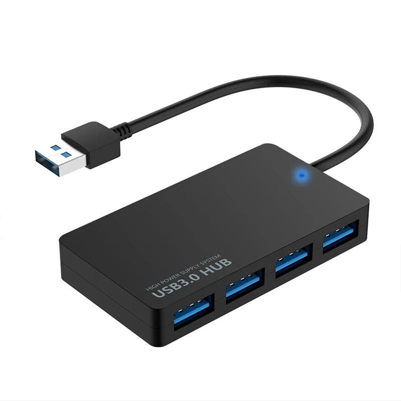 4 порта usb 3 0 концентратор 5 Гбит/с высокоскоростной USB разветвитель адаптер Мульти