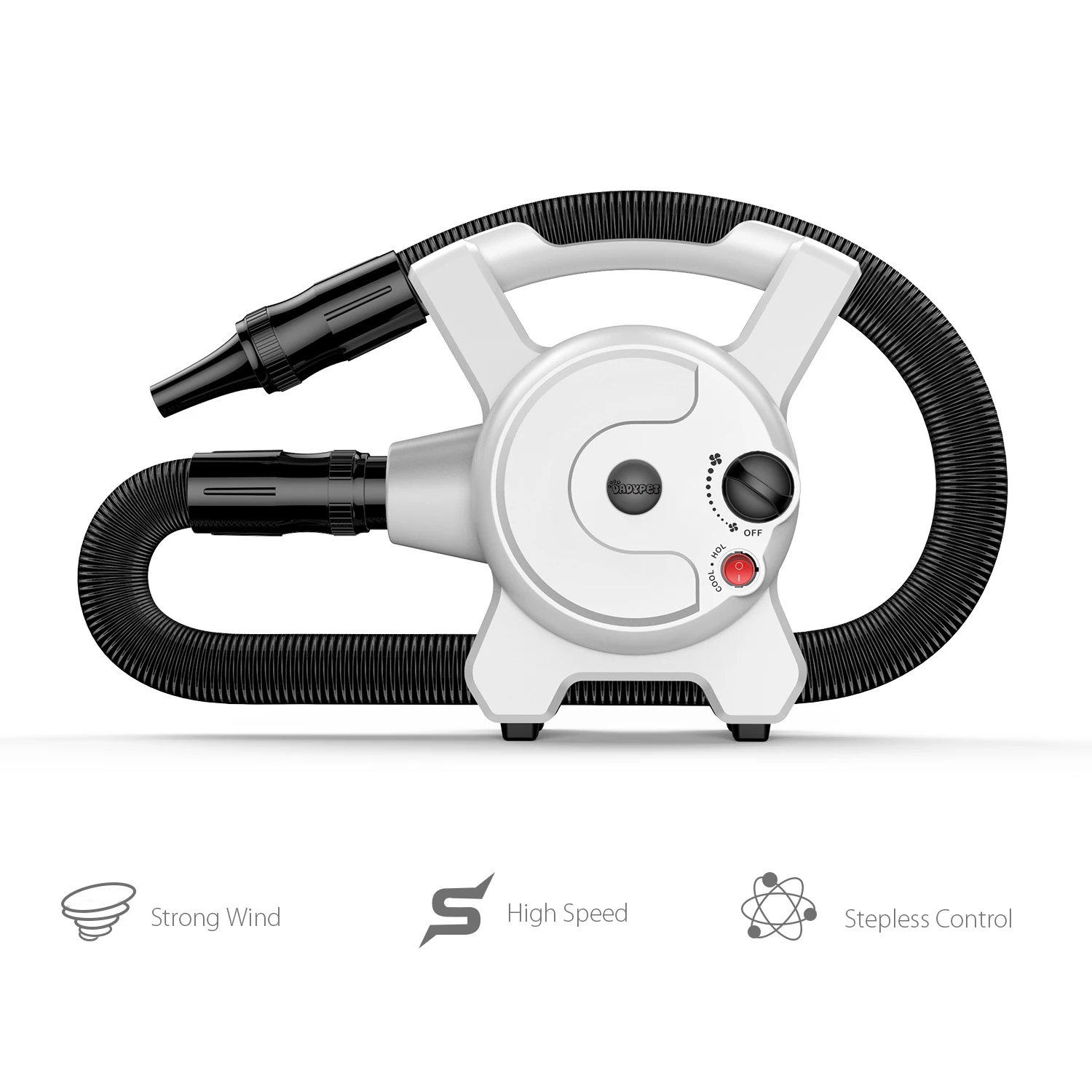 Dadypet 2400 Вт бесступенчатая сушилка для собак и кошек Воздуходувка с регулируемой