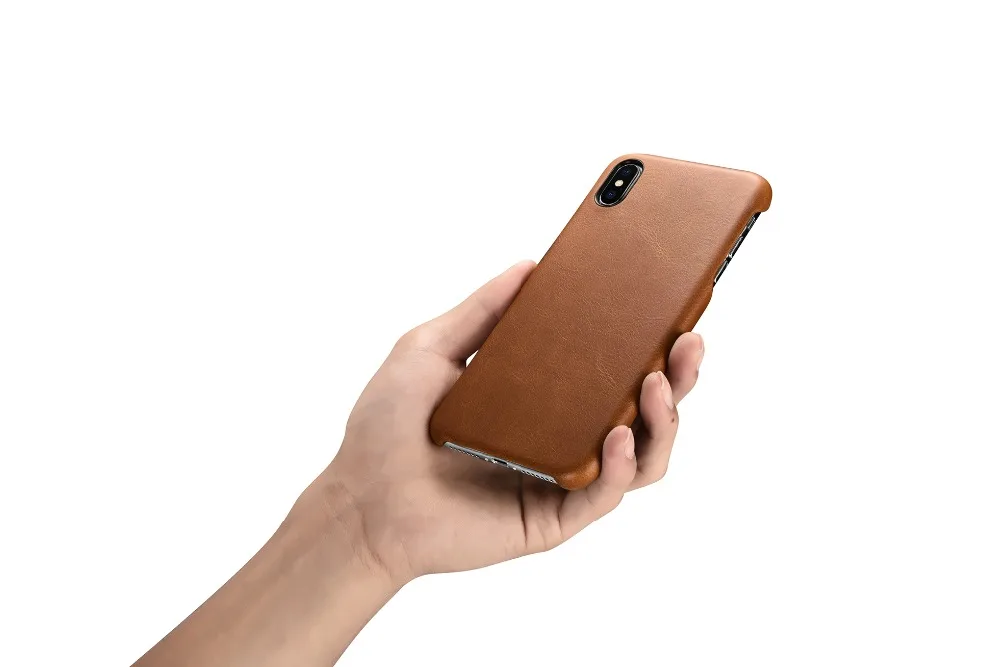 Роскошный чехол из натуральной кожи для iPhone Xs Max iPhone X, защитный чехол для телефона, кожаная сумка