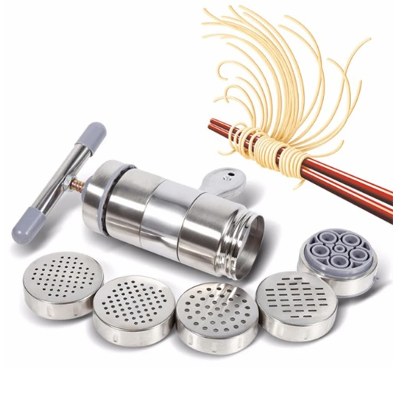 5 форм ручной аппарат для приготовления лапши пресс пасты Кривошип резак фрукты