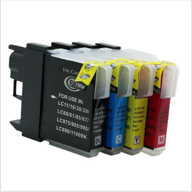 

4pcs LC985 LC975 LC 975 985 LC-975 LC-985 LC67 Inkjet Ink Cartridges For Brother DCP- J140W DCP-145C DCP-165C DCP-185C Printer