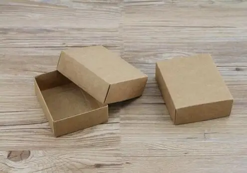 10 шт./лот картонная подарочная коробка с крышкой для упаковки ювелирных изделий