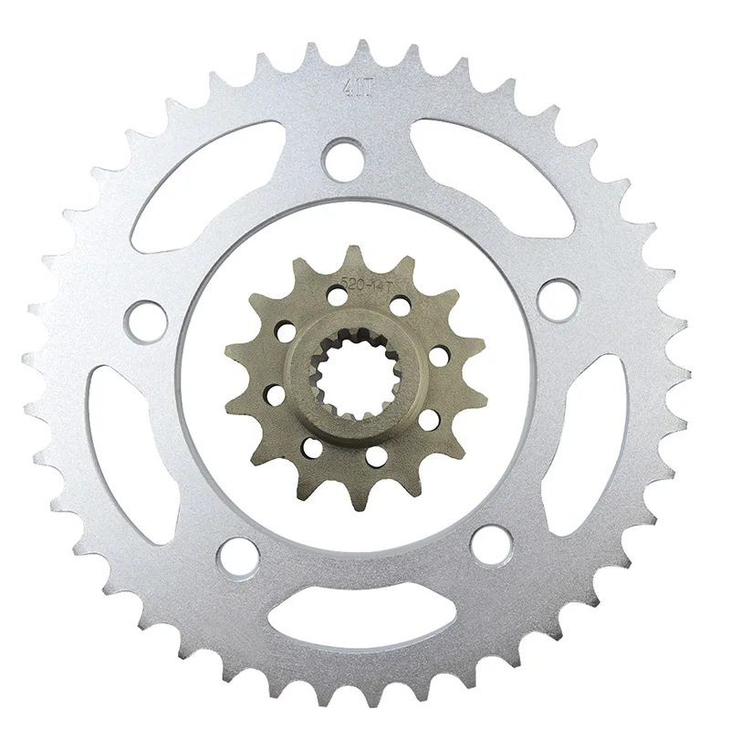 Sprocket Kit 14T-41T Мотоцикл части цепи 520 передние и задние звездочки для HONDA CBR19 CBR22 JADE250 KAZ MC19 MC22 MC23 MAGNA250 Hornet250 Hornet 250 - Цвет: Sprocket Kit 14T-41T