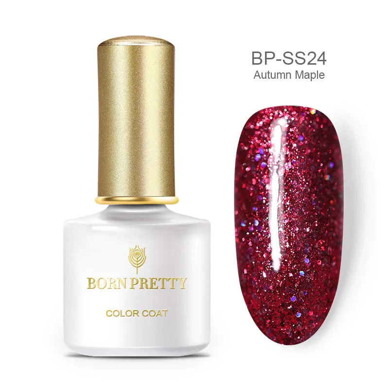 BP-SS24 BORN PRETTY, 6 мл, чистый цветной гель для ногтей, лак, серый, синий цвета, замачиваемый, УФ светодиодный, Полупостоянный Гибридный Гель для дизайна ногтей - Цвет: BP-SS24