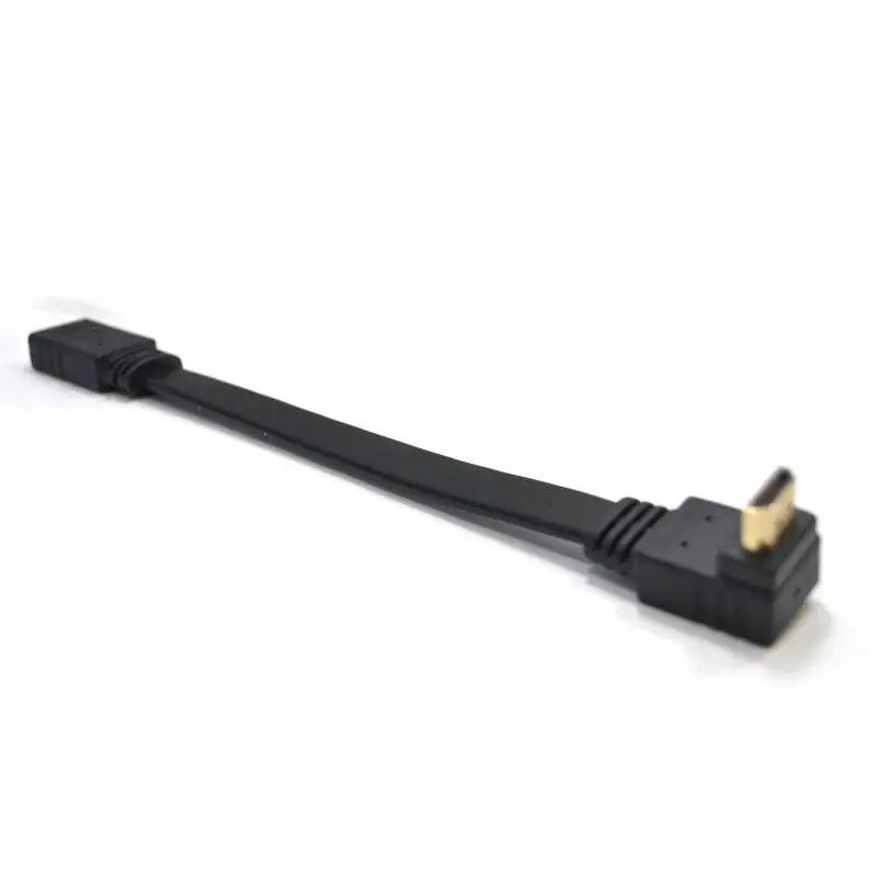 Правый угол 270 на плоской подошве Удлинительный кабель HDMI штекер муфтовый