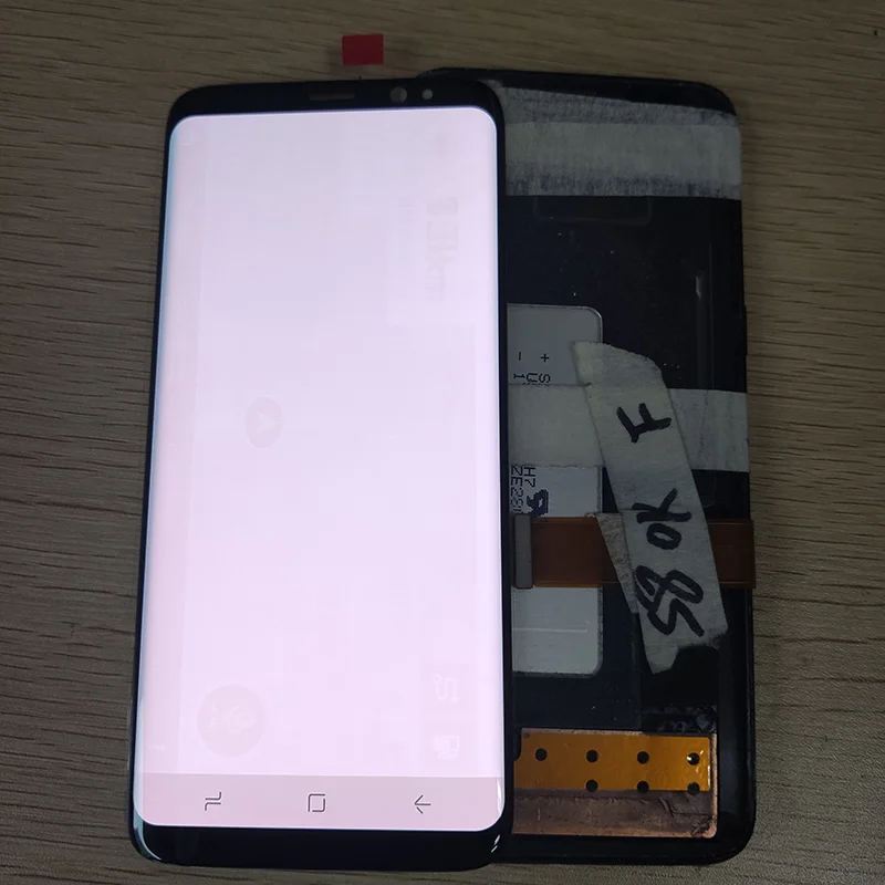 Проверенный большой ЖК дисплей Burn Shadow для Samsung S8 G950 G950U G950F Plus G955 G955F сенсорный