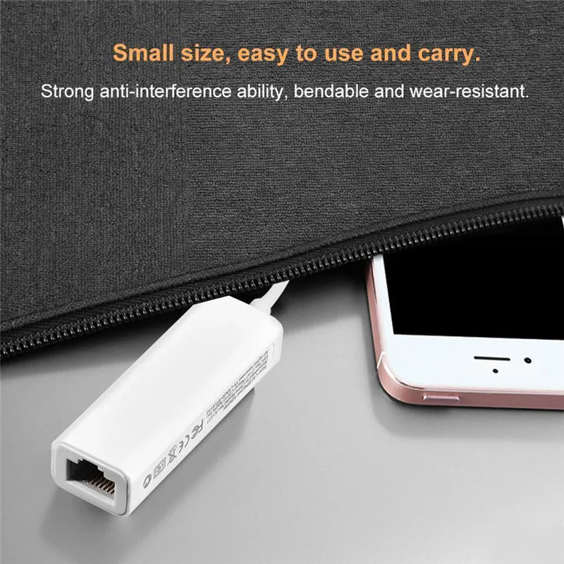 1 шт. USB C Тип RJ45 2 0 адаптер Lan Ethernet сетевой для Macbook портативных ПК белый кабель