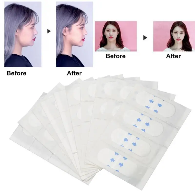 40Pcs/Set Invisible Lift Face Sticker Makeup Chin Pads Thin Tape Slimming Massage Relaxation | Красота и здоровье