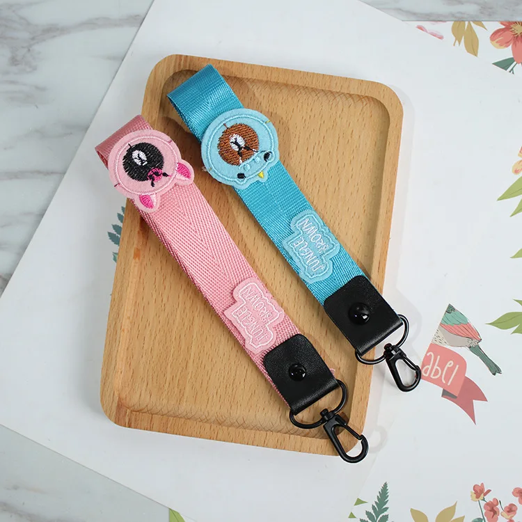 2 шт./компл. ремешок на запястье Kitty Cat Bear шею для ключей ID карты IPhone USB держатель