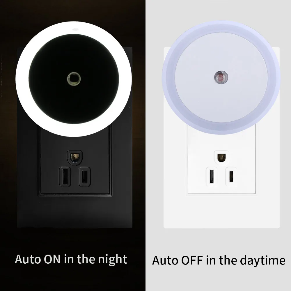 1 шт. синий атмосферный свет Настройка штепсельной вилки США автоматический