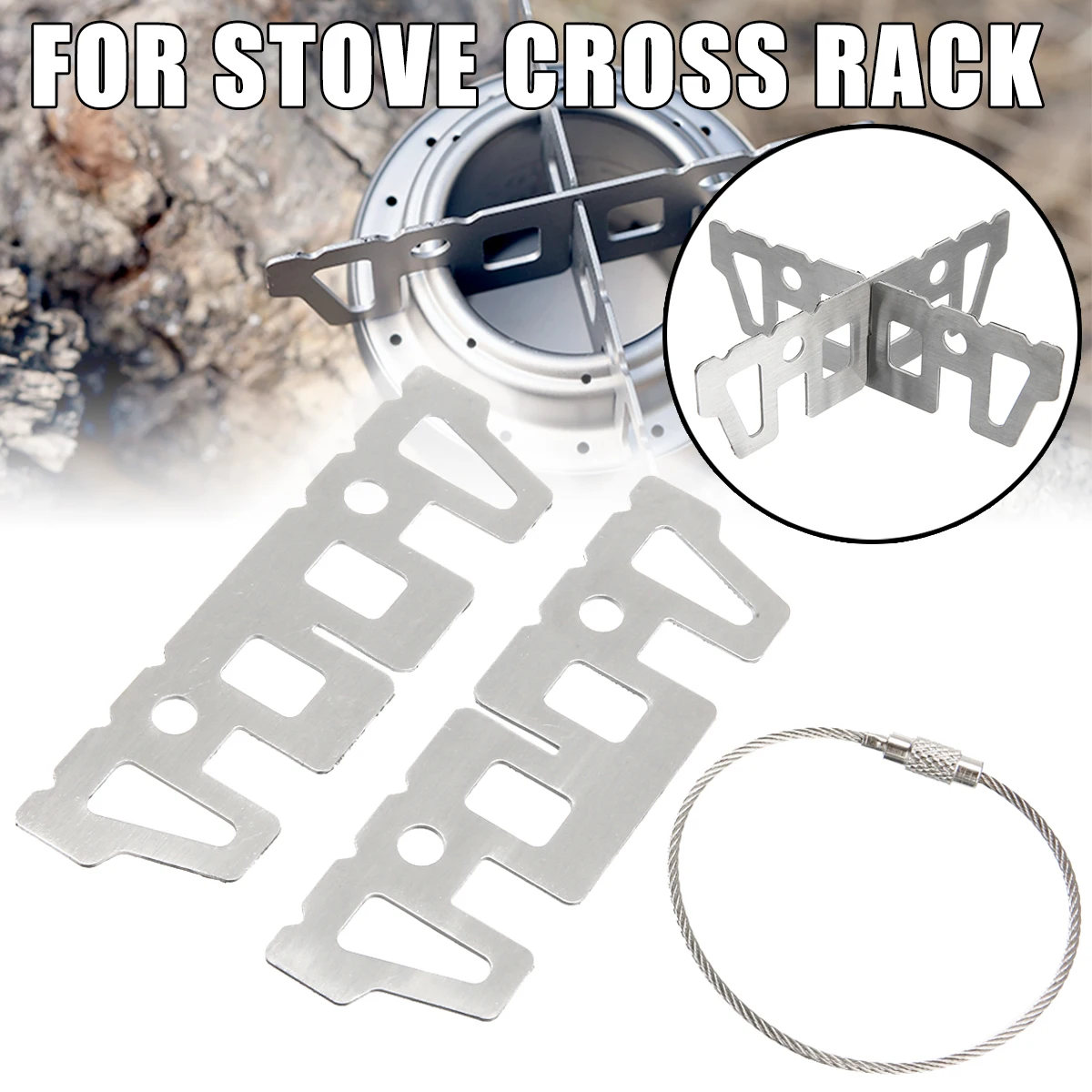 1 шт. подставка для спиртовой печи крестообразная кемпинга пикника из