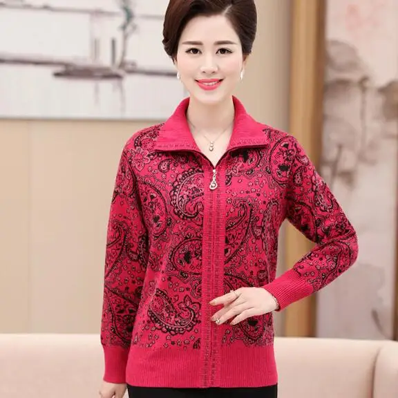 Plus Size Female Cardigan New Women's Winter Sweaters Cashmere Long Sleeve Zipper Cardigans For Women DC164 |