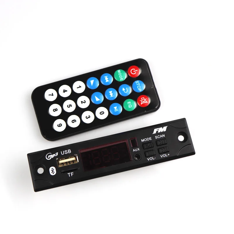 Автомобильный Mp3 декодер аудио USB TF FM радио модуль 12 в беспроводной Bluetooth декодер WMA декодер доска MP3-плеер с пультом дистанционного управления