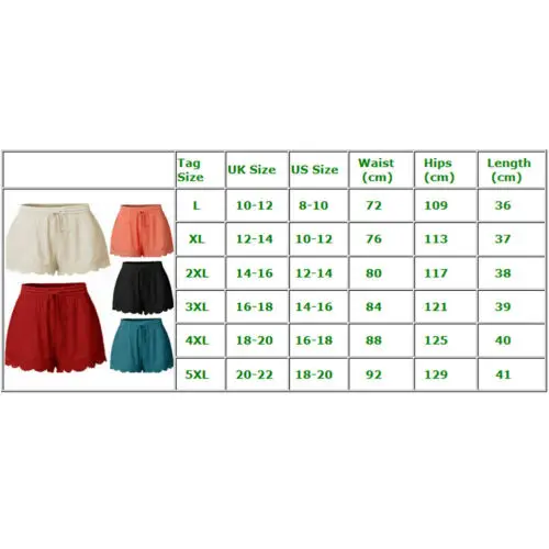 Женские пляжные шорты со шнуровкой однотонные Свободные повседневные с высокой