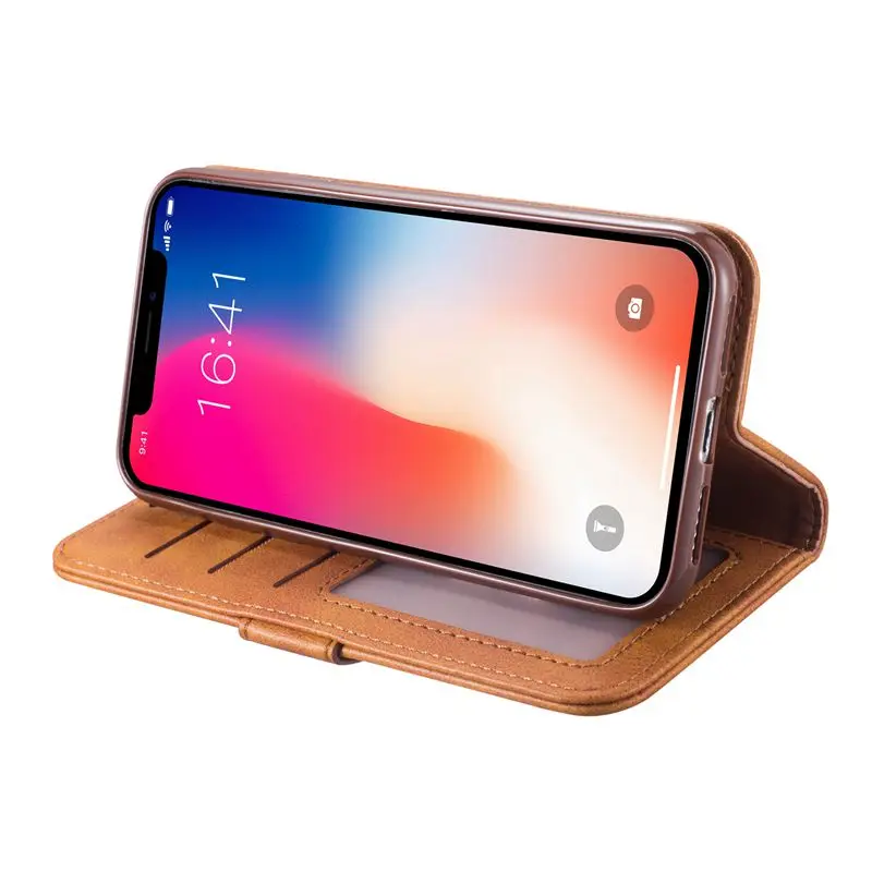Для Samsung Galaxy A20E A10 A20 A30 A40 A50 A70 бумажник из воловьей кожи подставка чехол для