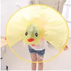 2019 милый плащ-дождевик НЛО шляпа зонтик в Форме Волшебный плащ свободные руки держать режиме свободные руки во время защиты детей от дождя