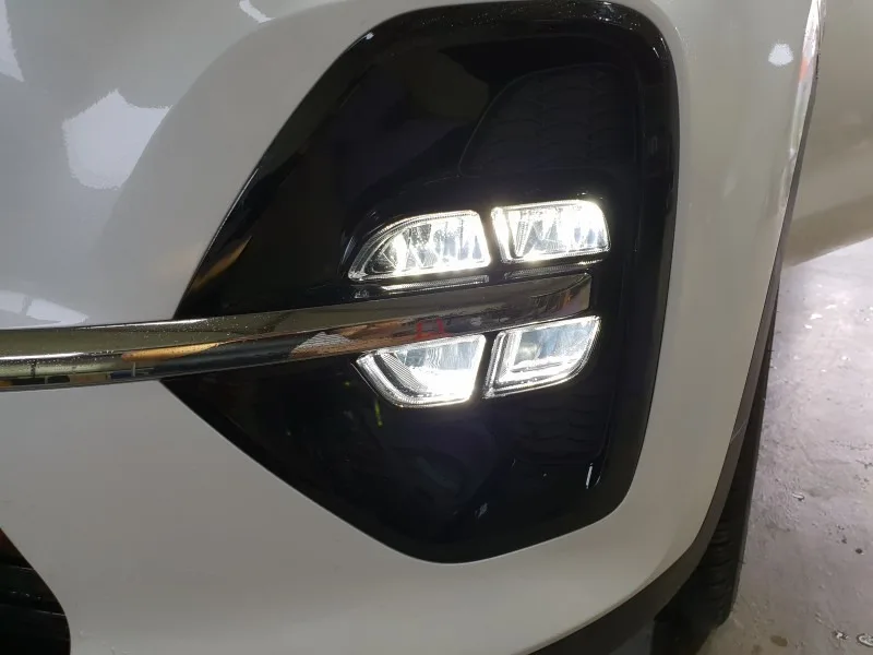 MZORANGE, 2 шт., для Kia sportage KX5,, дневной ходовой светильник, DRL, Светодиодный дневной светильник, передний бампер, противотуманная фара, белый, автомобильный стиль
