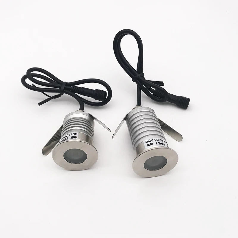 1 Вт 3 DC12V светодиодный светильник для шагов открытый Встраиваемый точечный