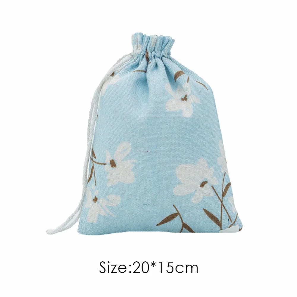 Портативная сумка на шнурке для конфет Органайзер специй хранения модная маленькая свежая печать красивая