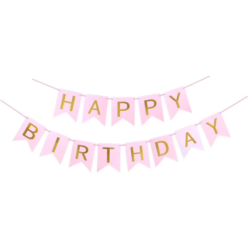 Banderines de feliz cumplea&ntilde;os con m&uacute;ltiples temas, decoraciones para fiestas de primer cumplea&ntilde;os, fotomat&oacute;n, banderines, guirnalda-5