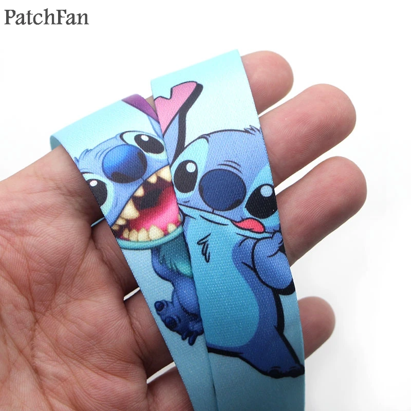 Patchfan стежка Мультяшные шнурки шеи ремни для телефонов ключи бисера футляры для идентификационных карт брелок лямки A0465