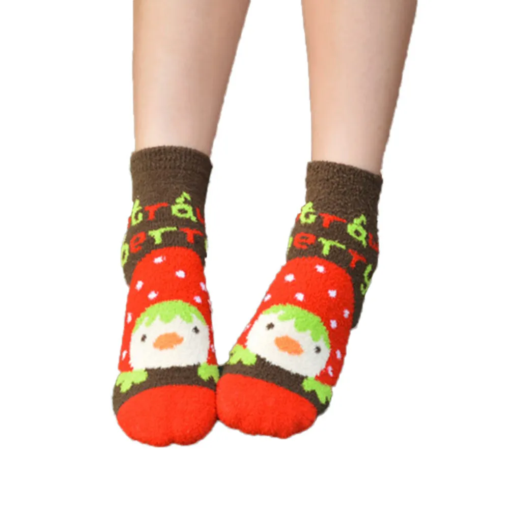 3D Women soft Cartoon Socks Coral Cashmere comfortable L50/0105 | Женская одежда