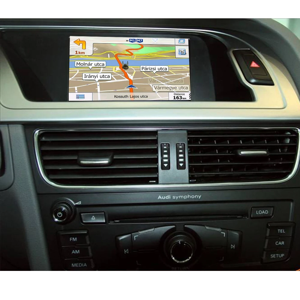 Карта gps навигация Сенсорный экран автомобильный мультимедийный видео интерфейс с Bluetooth для AUDI A4 A5 Q5 2005