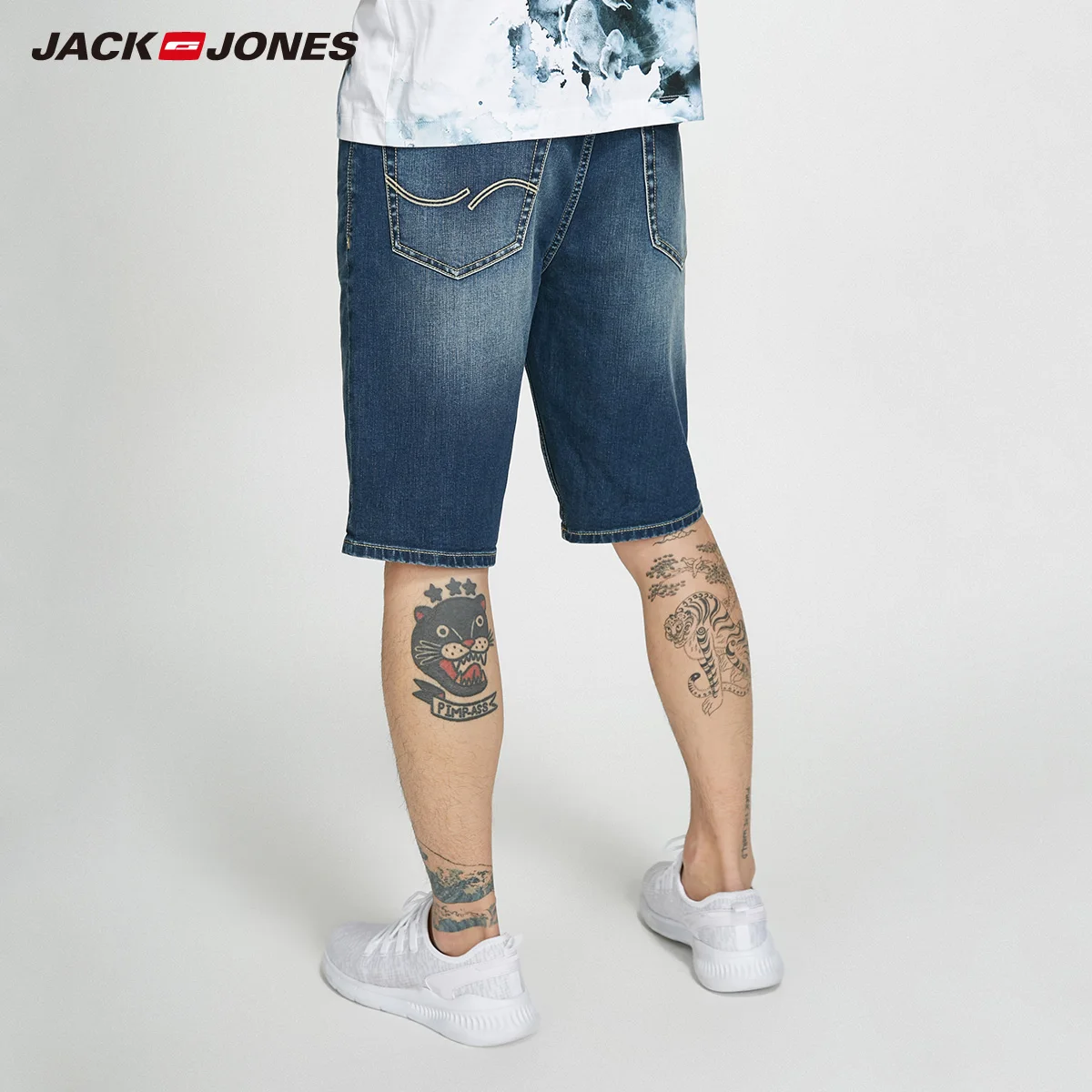 JackJones мужские весенние и летние узкие джинсовые шорты | 218243516|Мужские джинсы|